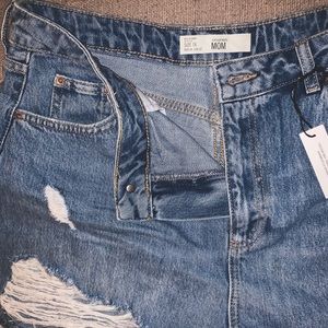 Topshop Moto Mom high waisted shorts NWOT
